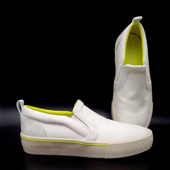 Coach Canvas Citysole Slip On Sneaker C5933 Optic White Women's Size 6.5B - Picture 1 of 12